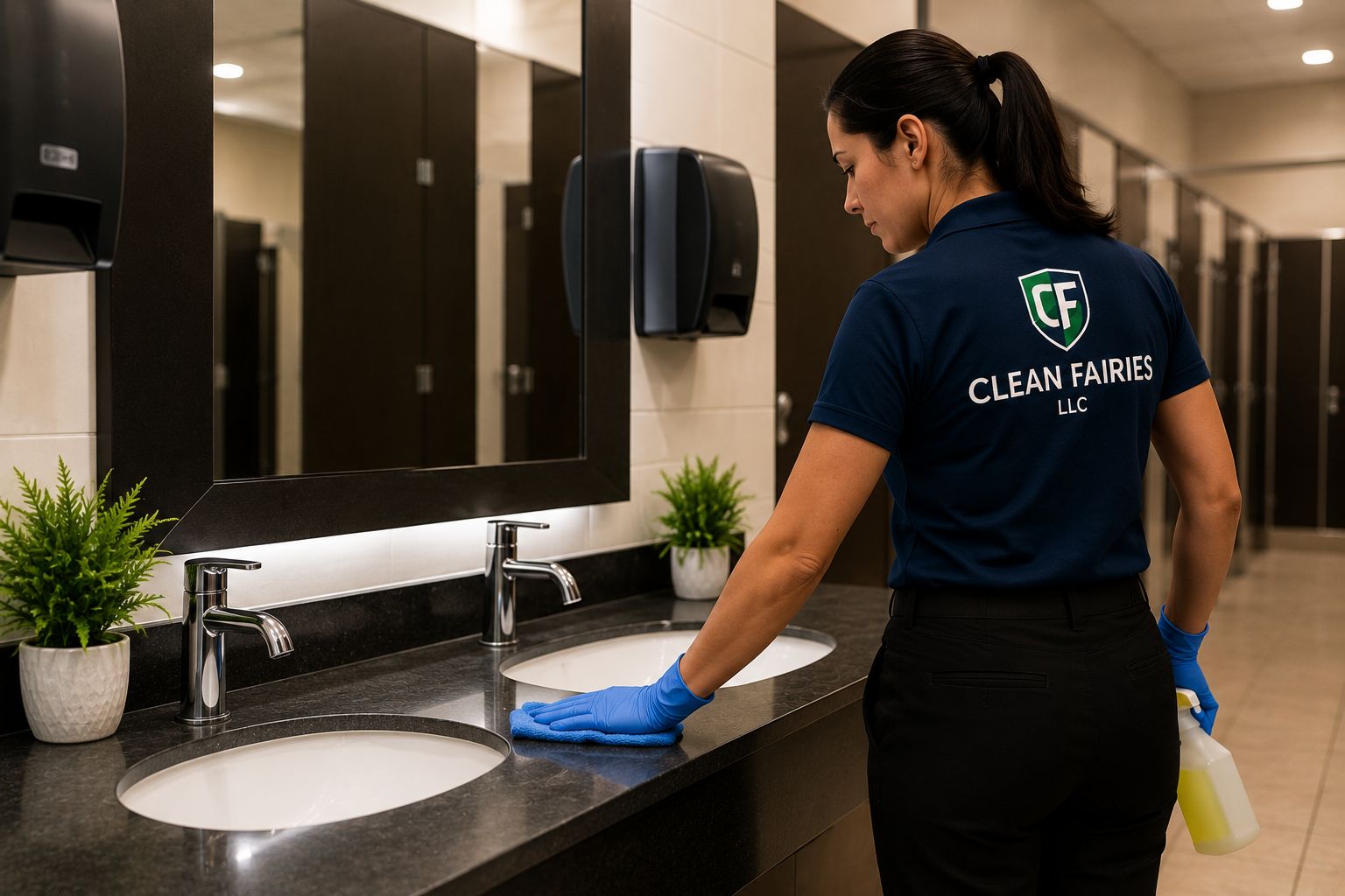 Medical and commercial restroom cleaning