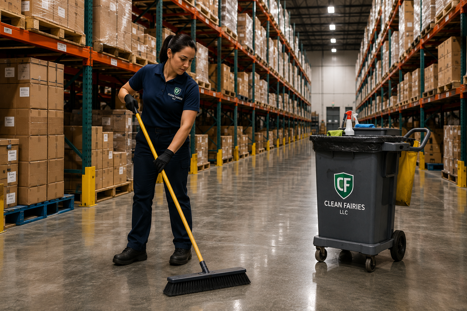 Industrial cleaning for warehouses and facilities